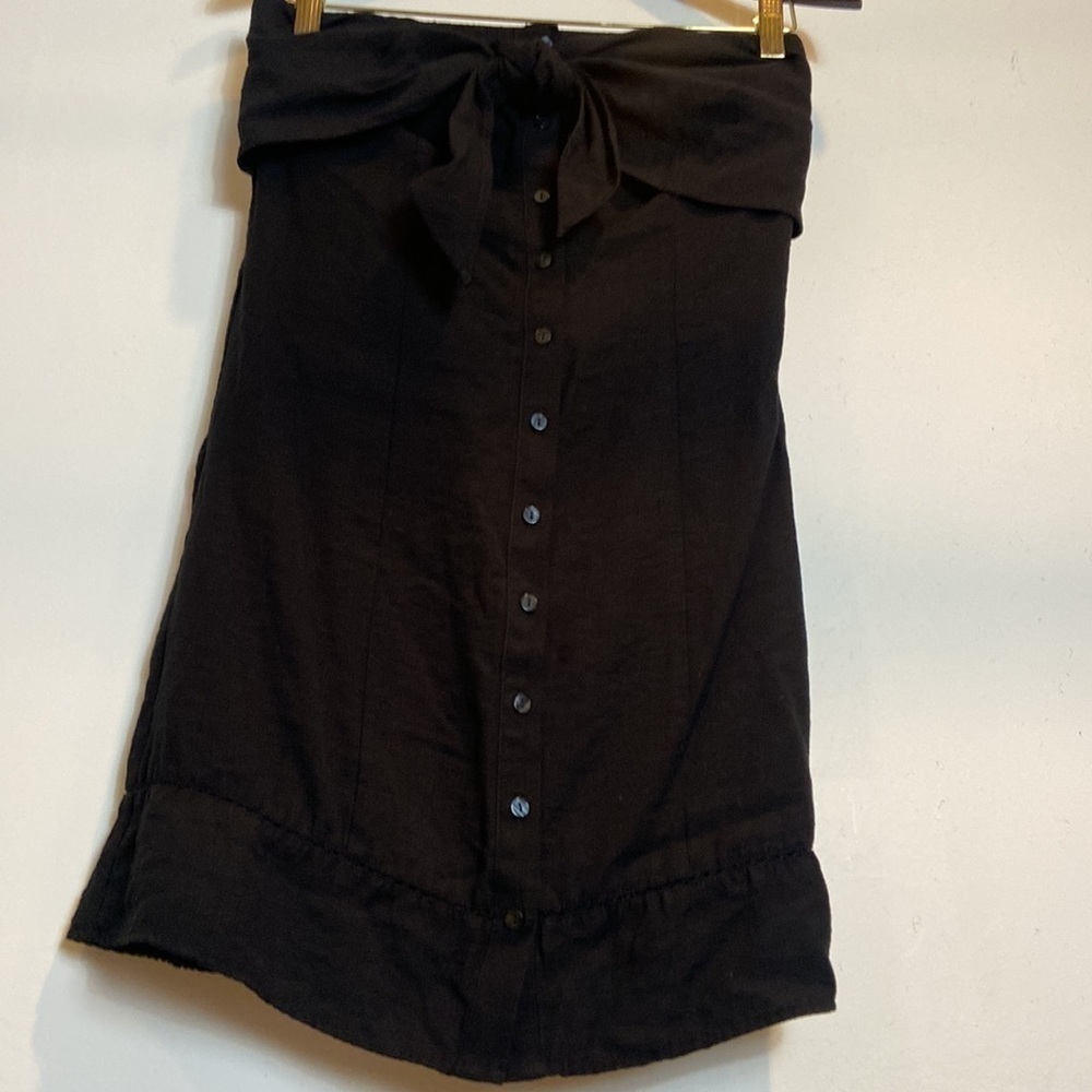 1. State Black Tie Waist Skirt - Picture 5 of 10